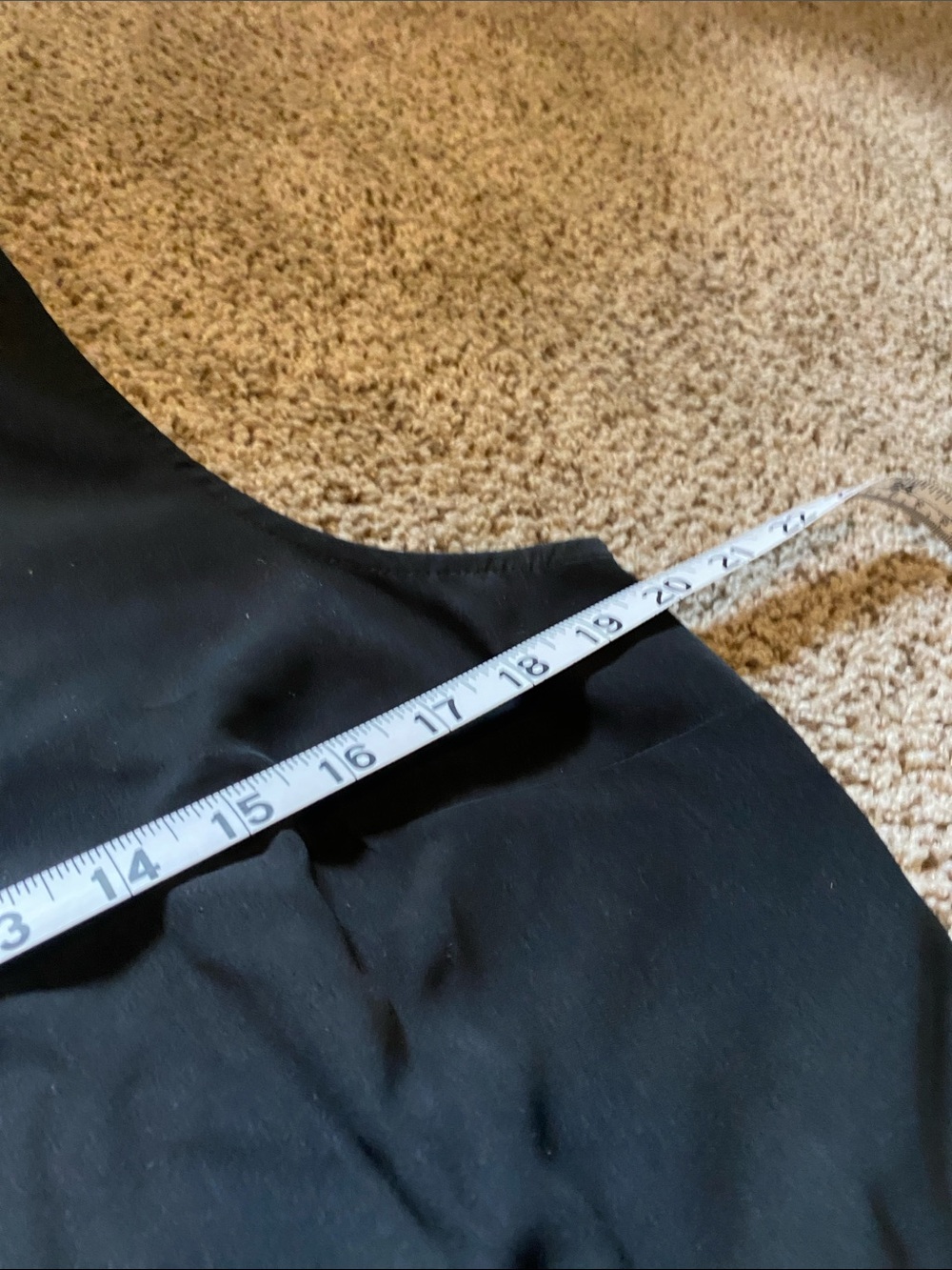 Ann Taylor Black Shift Dress with Cream Trim and Waist Tie - Picture 7 of 7